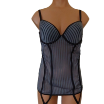 Escante gray black gray bra bustier large with with tag 2011 perfume sce... - $18.80