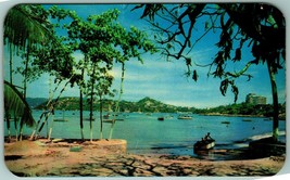 Vista De Tropical De Acapulco Mexico Chrome Postcard G3 - £2.33 GBP