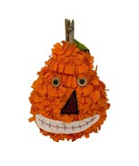 Primitive Rag Stuffed Pumpkin Fall Halloween Decor - $369.07 MXN