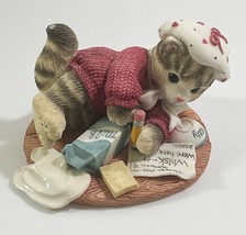 CALICO KITTENS &quot;WHISK-ER WERE HERE&quot; 1997 PRISCILLA HILLMAN FIGURINE ENESCO - $184.04 MXN