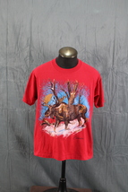 Vintage Graphic T-shirt - Big Moose Graphic Screen Stars - Men&#39;s Large - £39.16 GBP