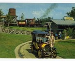 Six Flags Over Texas Postcard Chaparrel Antique Cars Texas Section - $11.88