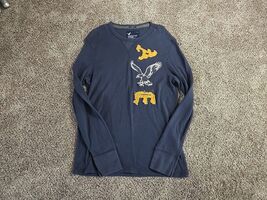 American Eagle Long-Sleeve Thermal Shirt Mens Sz XL Preppy Skater Grunge... - $18.56