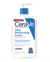 CeraVe Daily Moisturizing Lotion, Normal To Dry Skin, 16 Fl. Oz. Pump Bottle - £23.73 GBP