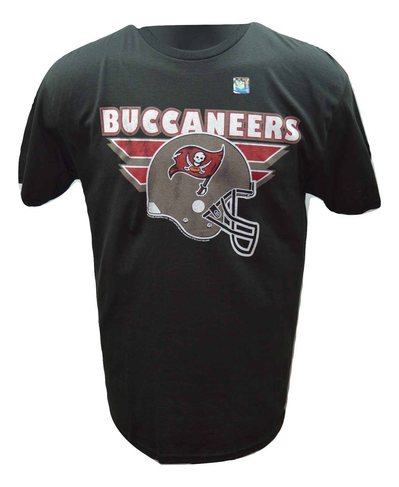 Tampa Bay Buccaneers Big Logo Team Helmet NFL Football T-Shirt - £19.94 GBP