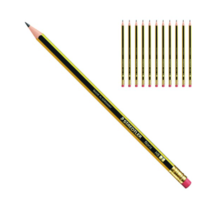 STAEDTLER Noris Pencil 122 HB With Eraser 12EA - $30.06