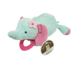 CARTER&#39;S TEAL + PINK BABY MUSICAL ELEPHANT 62079 STUFFED ANIMAL PLUSH TO... - $46.55