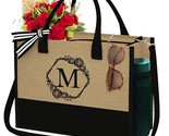 Personalized Christmas Gifts For Women - Travel Beach Tote Bag With Zipp... - $33.99