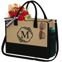 Personalized Christmas Gifts For Women - Travel Beach Tote Bag With Zipp... - $33.99