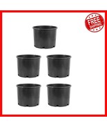 Pro Cal 5-Gallon UV Resistant Garden Nursery Pots - Set of 5 Durable Pla... - $72.99 CAD