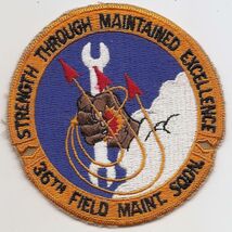 USAF 36th Field Maintenance Squadron Vintage Embroidered Patch With Motto - $7.50