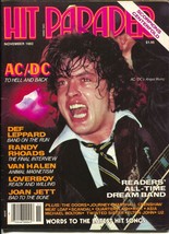 Hit Parader 11/1983-AC&#39;DC-Angus Young, Joan Jett, Def Leppard-Scorpions-FN - £43.42 GBP