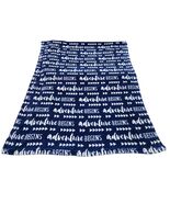 Parent's Choice Blue "adventure begins" Triangles Baby Blanket - $27.72