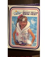 Vintage Intex The Wet Set Snoopy Deluxe Swim Vest - $373.86 MXN