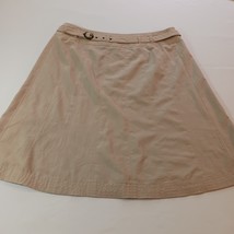 City Silk Women's Tan/Beige Pull-On A-Line Skirt Size 14 image 2