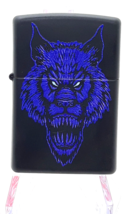 Werewolf in Blue  Authentic Zippo Lighter Black Matte Finish - $27.99