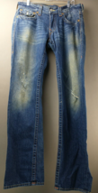 True Religion Jeans Men&#39;s Size 31 Straight Distressed Rare Vintage 1325 - £49.62 GBP