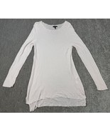 Eileen Fisher Shirt Womens Medium Pink Short Sleeve Tunic Top Tencel Str... - $24.74