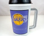 Vintage NBA Los Angeles Lakers 32oz Gray &amp; Purple Tumbler Travel Mug - £13.17 GBP