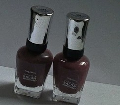 2 Sally Hansen Complete Salon Manicure Nail Polish .5fl oz-461 Plum&#39;s Th... - $12.10