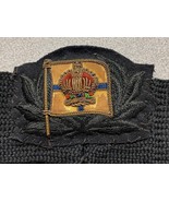 WWII, BRITISH, MILITARY CAP BAND, BADGE, WITH CROWN, VINTAGE - €21,33 EUR