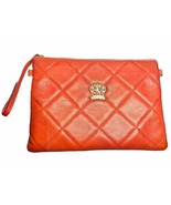 Pratesi Firenze Italy Quilted Leather Clutch/Crossbody/Shoulder Bag Red - £19.20 GBP