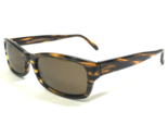 Jean Lafont Sunglasses Brown Striped Horn Rectangular Frames with brown ... - $93.52