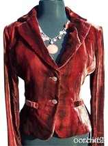 Cache Velvet Dip-Dye Jacket Coat Top New 2/4/6 XS/S Cranberry Multi $178 - £55.98 GBP