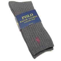Polo Ralph Lauren Men&#39;s Classic Crew Socks Light Charcoal Heather Size 1... - £9.40 GBP