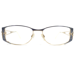 Cazal Eyeglasses Frames MOD.1051 COL.003 Blue Gold Rectangle Full Rim 54-17-135 - £148.78 GBP