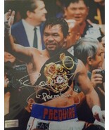 MANNY PACQUIAO SIGNED AUTOGRAPHED 8X10 PHOTOGRAPH “PACMAN” COA AUTHENTIC - $1,926.82 MXN