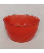 Glasbake Orange Swirl Cereal Bowl Sue Bee Honey 4.5&quot; x 2.5&quot; - $16.95