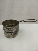 Vintage Kitchen 1 Cup 2 Cup Metal Tin Hand Held Manual Flour Sifter Shak... - $28.70