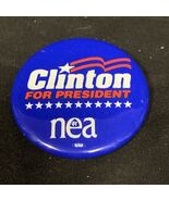 Clinton For President NEA Presidential Election Button Pin Campaign KG - €6,83 EUR