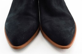 Franco Sarto Short Boots Black Leather Zip Women Sz 6 - £20.08 GBP