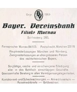 1940 Bayer Club Bank Murnau Advertisement Germany Import Ephemera DWMM3 - $552.13 MXN