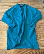 Nike Women’s Open front cardigan sweatshirt size M Blue CB  - £13.40 GBP