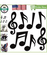 Lightweight 6-8 Inch Music Notes Cutouts - Thematic Decorations for Any ... - $21.25 CAD
