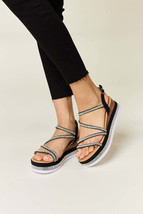 Forever Link Rhinestone Strappy Wedge Sandals - $36.00
