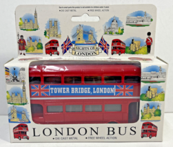 Red Double Decker London Bus, Die-Cast Metal 5-1/2&quot; Long Sights of London - $14.99