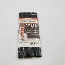 Wrights Double Fold Bias Tape Quilt Binding - Black 3 yd 2.75m 1/2&quot; PC20... - $3.95