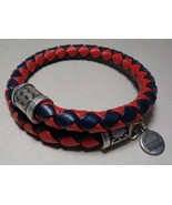 Alex and Ani MLB BOSTON RED SOX BRAIDED Leather New Wrap Bracelet  - $98.01