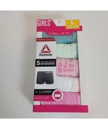 NIB Reebok Girls Seamless 5 Pairs Multi Color Boyshort Panties Size Larg... - $10.88