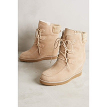 NIB Australia Luxe Collective Dudley in Sand Hidden Wedge Shearling Boot 11 - £58.66 GBP