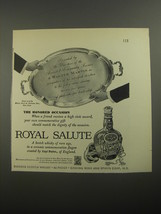 1956 Chivas Royal Salute Scotch Ad - $18.49