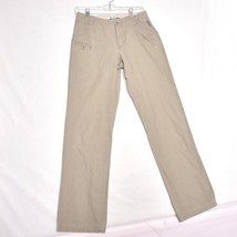 Columbia Women&#39;s Long Khaki Beige 100% Cotton Pants Size 4 - $29.88