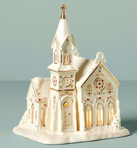 Lenox Mistletoe Park Lighted Church Building Village Treasures #775765 New - £130.81 GBP