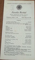Vintage Faculty Recital Program - Denison University - 1925 - VINTAGE ME... - $3.95
