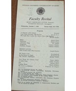 Vintage Faculty Recital Program - Denison University - 1925 - VINTAGE ME... - €3,43 EUR