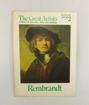 The Great Artists SC Book #2 &quot; Rembrandt&quot; with Full Color Prints For Fra... - $6.91